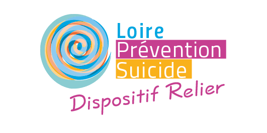 Logotype du dispositif Relier pour l’association Loire Prévention Suicide située à Saint-Étienne.